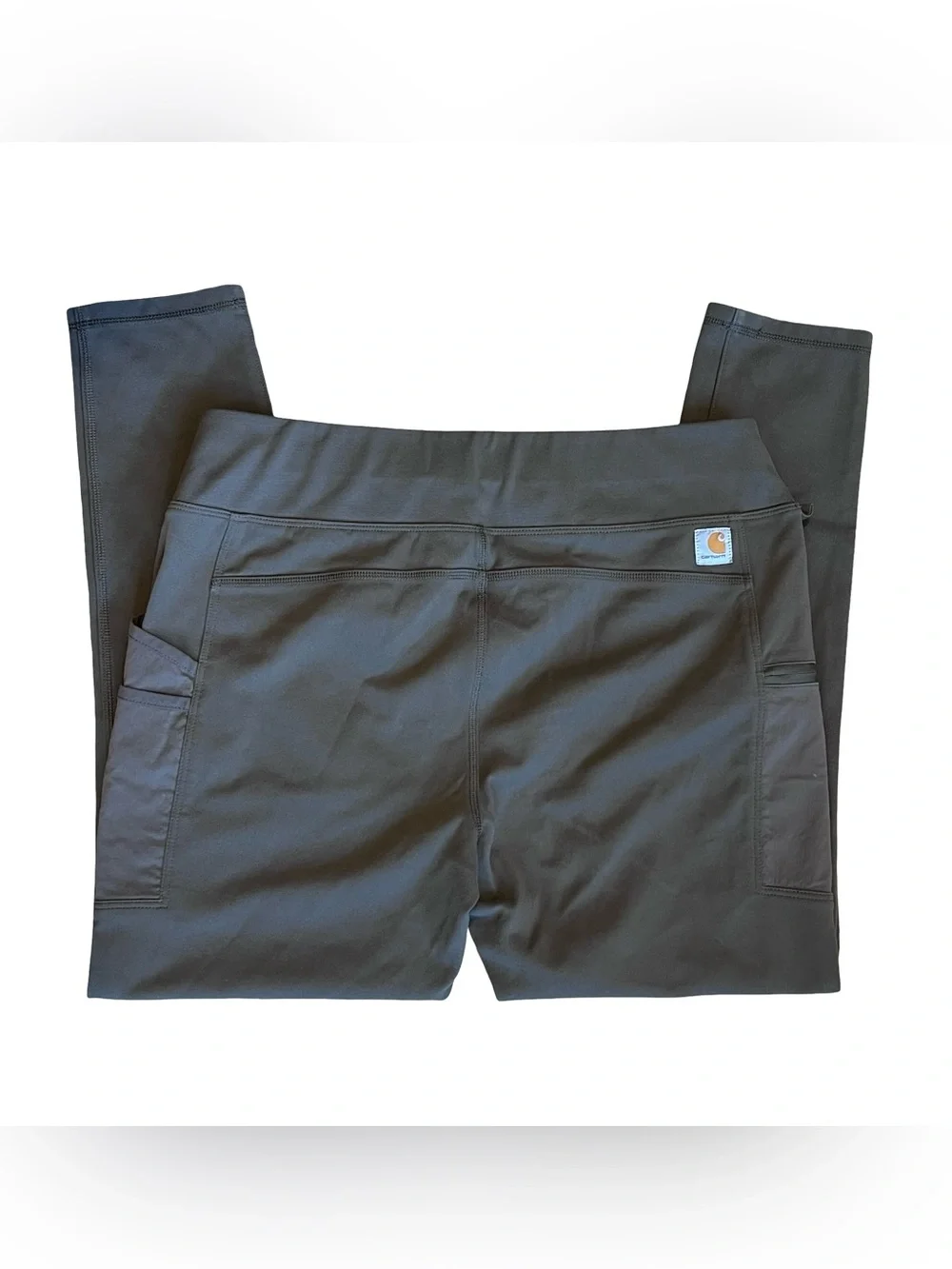 Carhartt Women’s Sz L Green Fitted Legging Pull On Force Utility Pockets